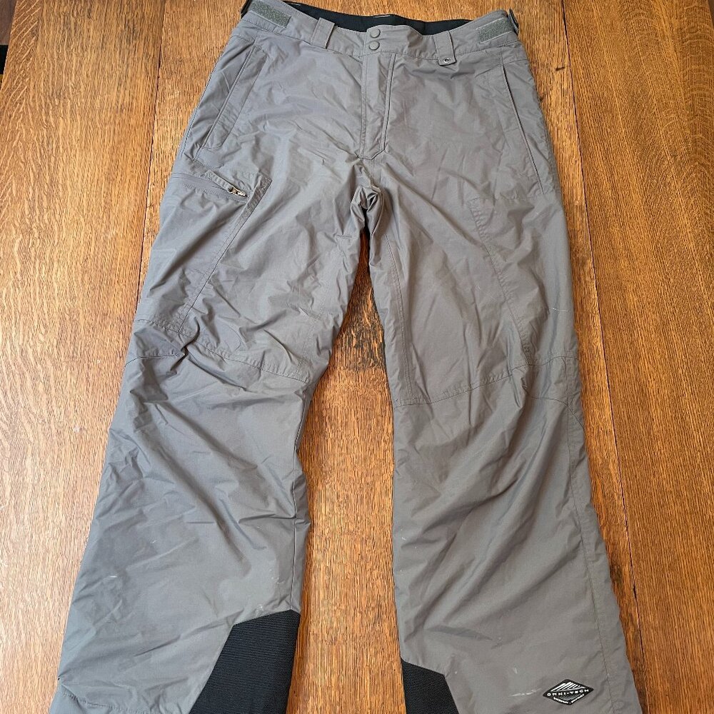 Columbia Omni-Tech Men's Ski Snow Pants - Medium, Grey